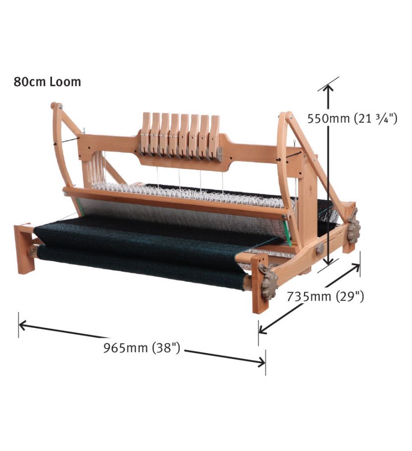 Ashford 8 Shaft Table Loom 80cm/32 Table Looms Ashford Eight 8